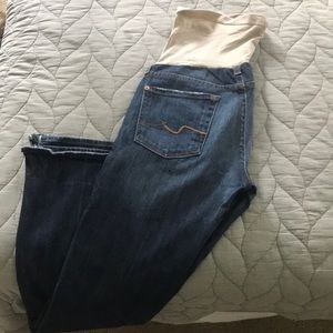 7 for all Mankind Maternity Jeans bootcut size 28